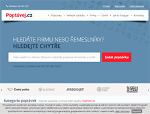 Tablet Screenshot of poptavej.cz